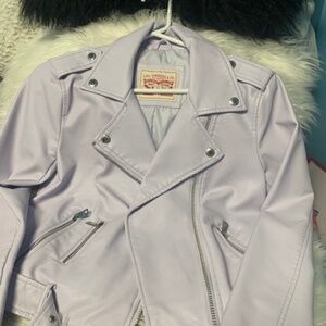 Levi faux leather moto jacket